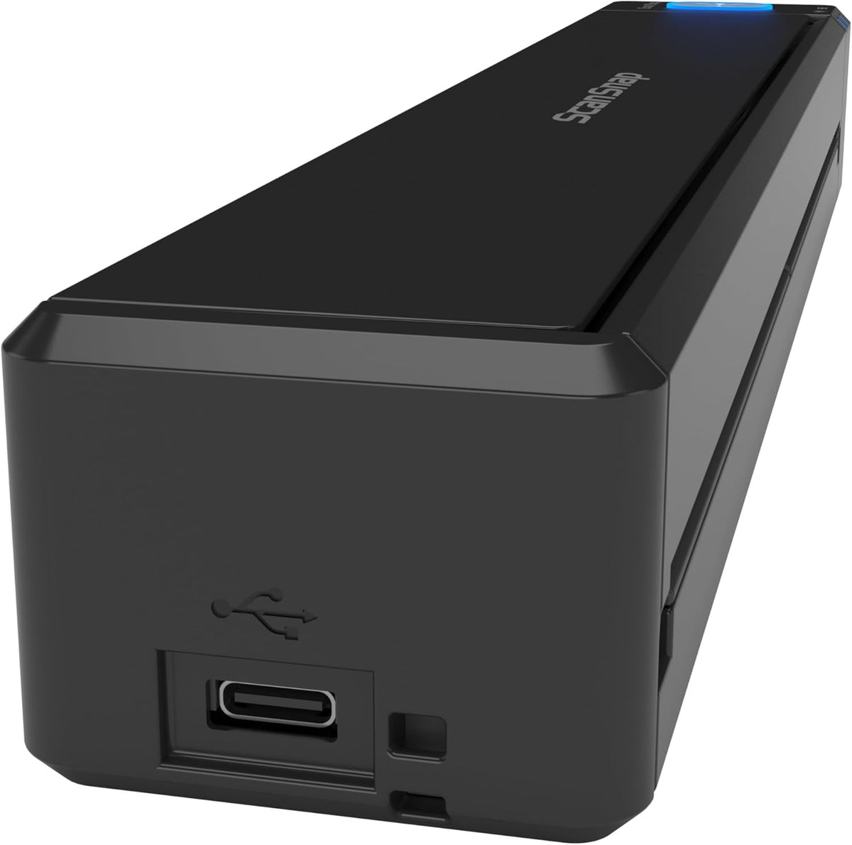 マイストアの高速読み取りに対応したコンパクトでスタイリッシュなブラックのポータブルドキュメントスキャナー